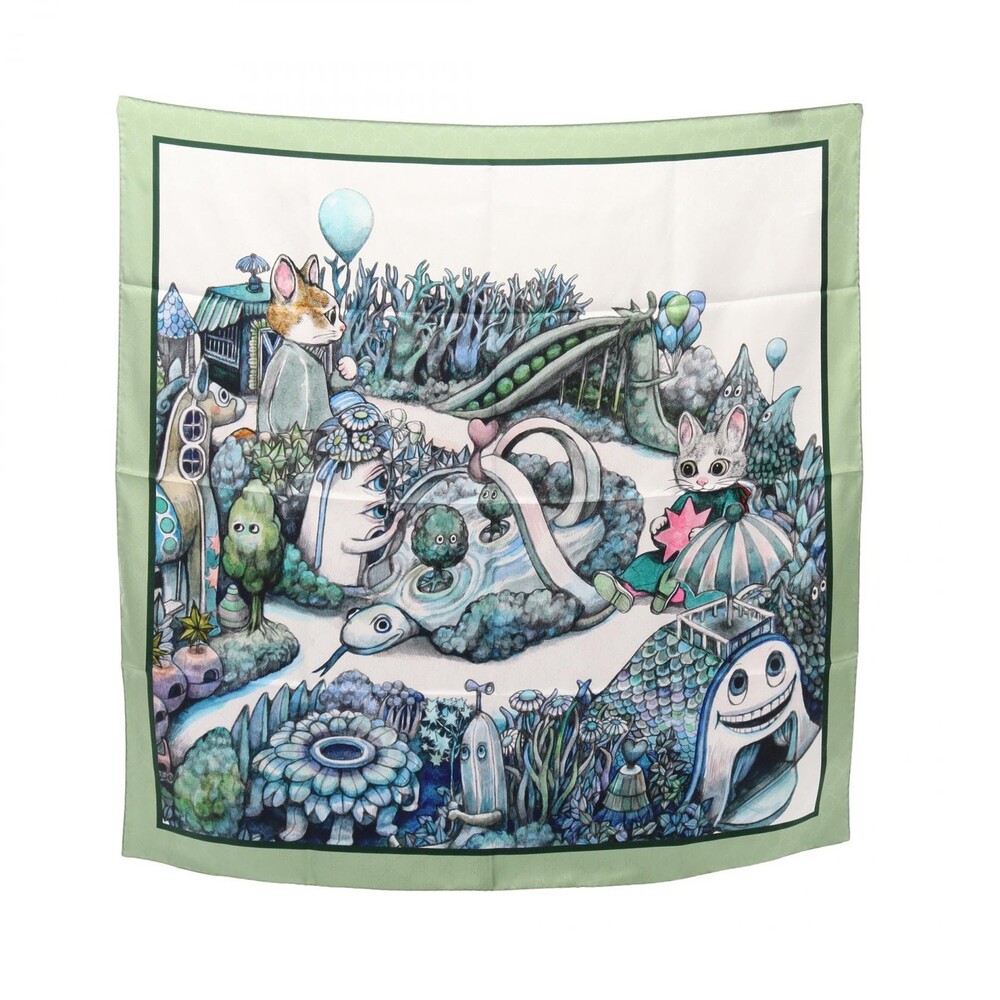 Gucci Yuko Higuchi Gg Pattern Scarf #332097G52B